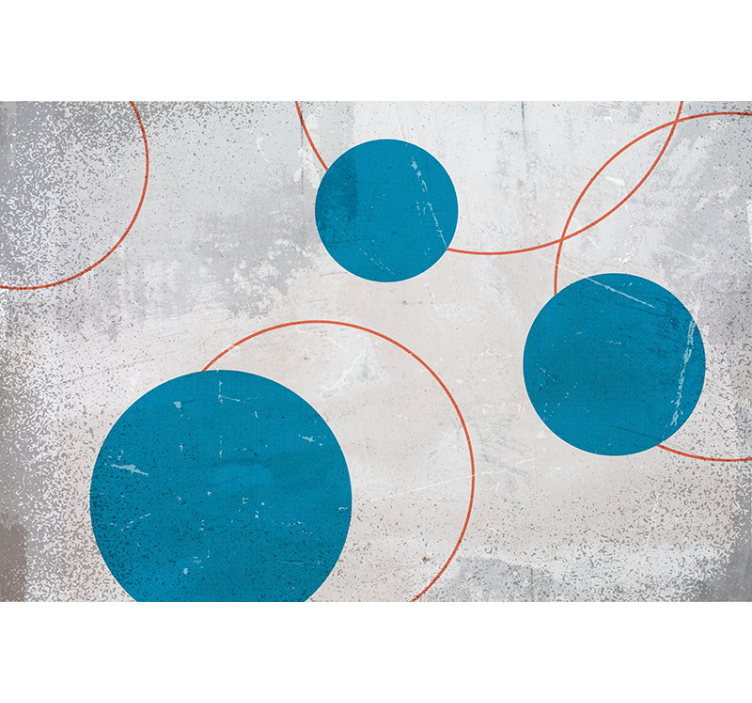 Bedroom roller blind in brutalist style - TenStickers