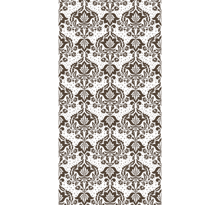 Bedroom roller blind with decorative flowers - TenStickers