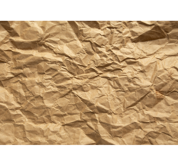 Beige roller blind with brown crinkled paper - TenStickers