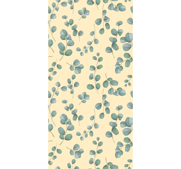 Eucalyptus Leaf Pattern flowers and plants roller blind - TenStickers