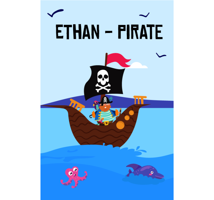 Pirate boat Custom printed window shade - TenStickers