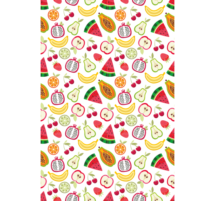 Fruity Pattern Design fruit and vegetable roller blind - TenStickers