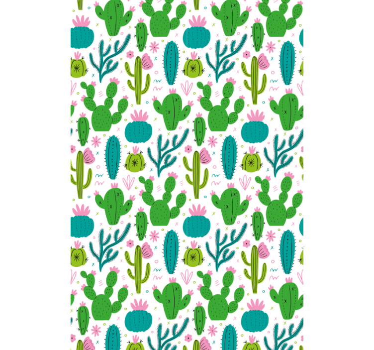 Cacti Illustration Pattern cactus roller blind - TenStickers