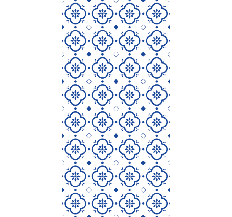 Blue tiles effect pattern blind - TenStickers