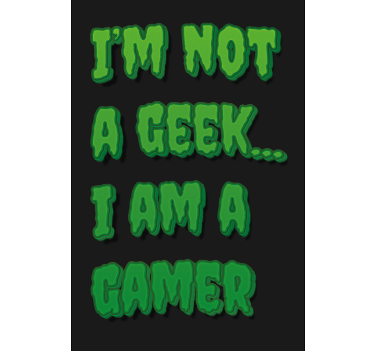 Gamer Identity Statement text roller blind - TenStickers