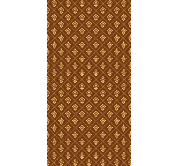 Ornate Golden Pattern classic roller blind - TenStickers