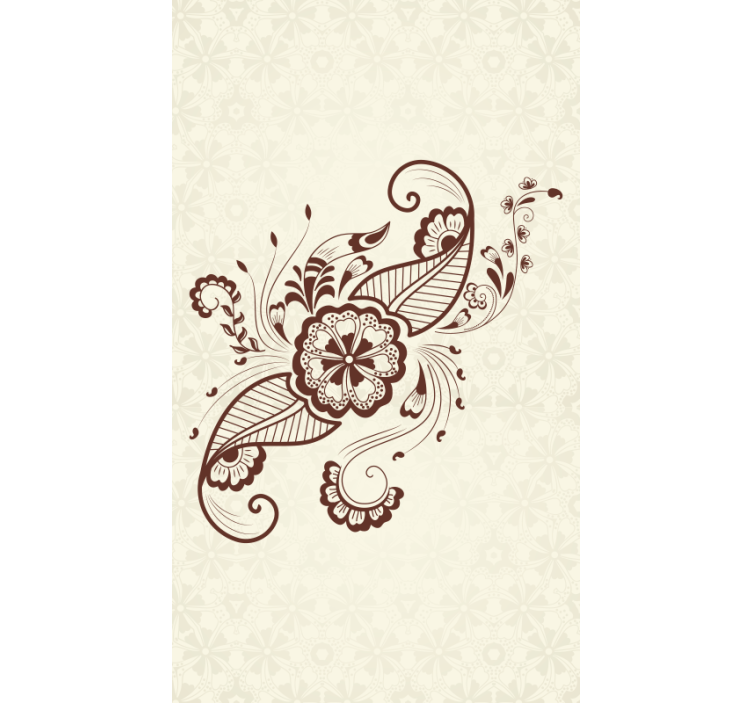 mehndi ornament lacy Elegant blind - TenStickers