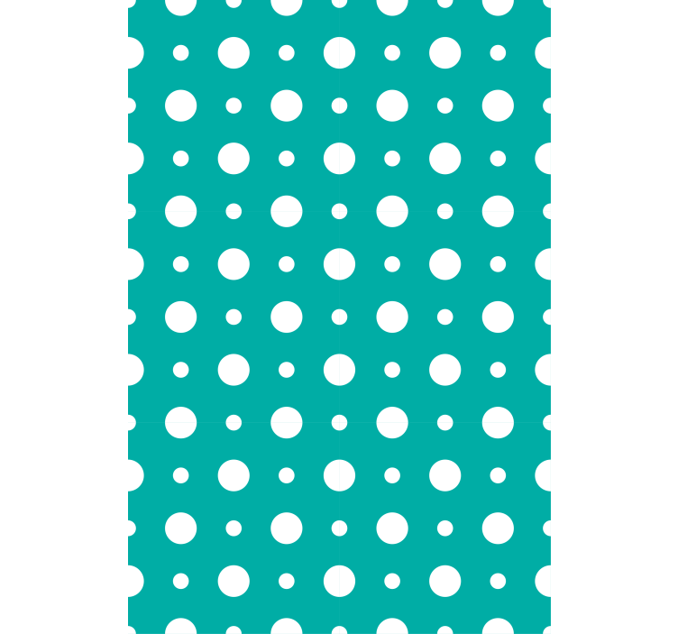 Cute green dots design Kitchen blind - TenStickers