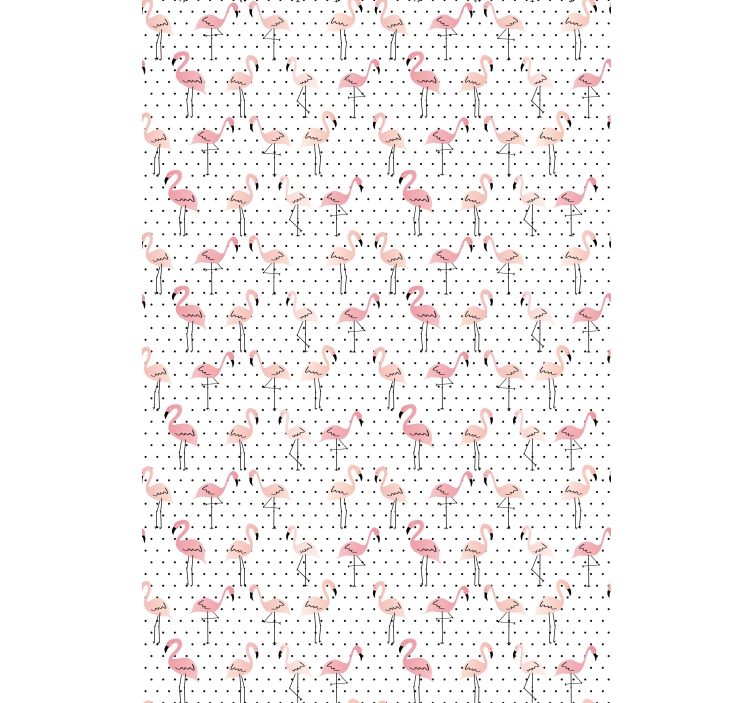 Flamingo Pattern animal roller blind - TenStickers
