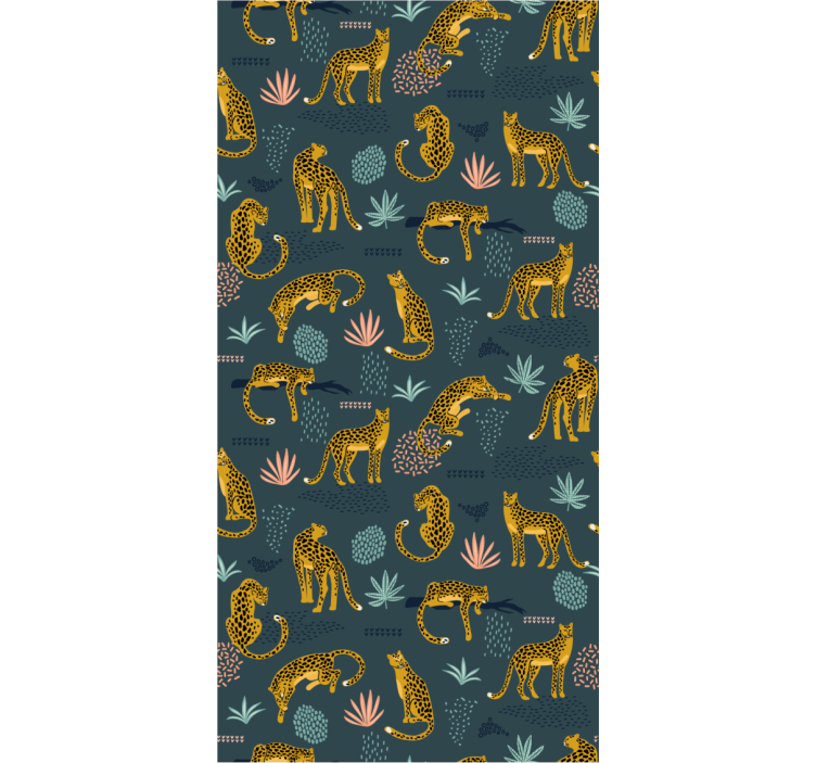 Leopard Jungle Print animal roller blind - TenStickers