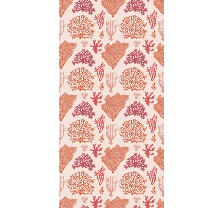 Hand drawn coral pattern Living room blind - TenStickers