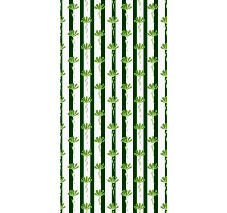 Vertical stems pattern kitchen roller blind - TenStickers