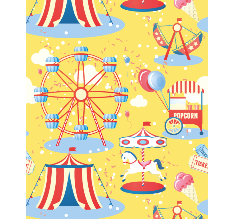 Carnival Joyride fun roller blind - TenStickers