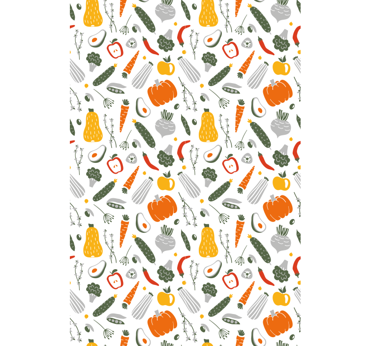 Colourful pattern Fruit and vegetable blind - TenStickers