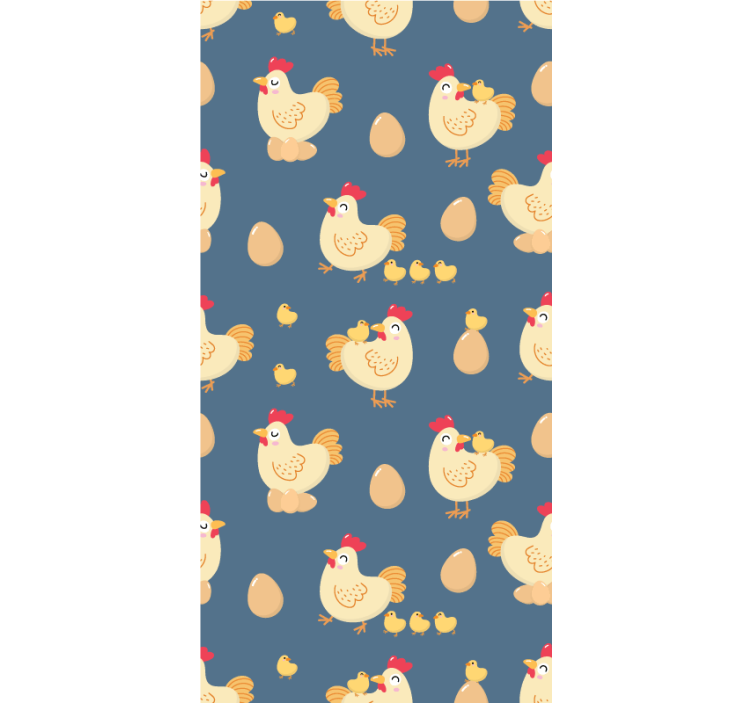 Fowls and ovas animal roller blind - TenStickers