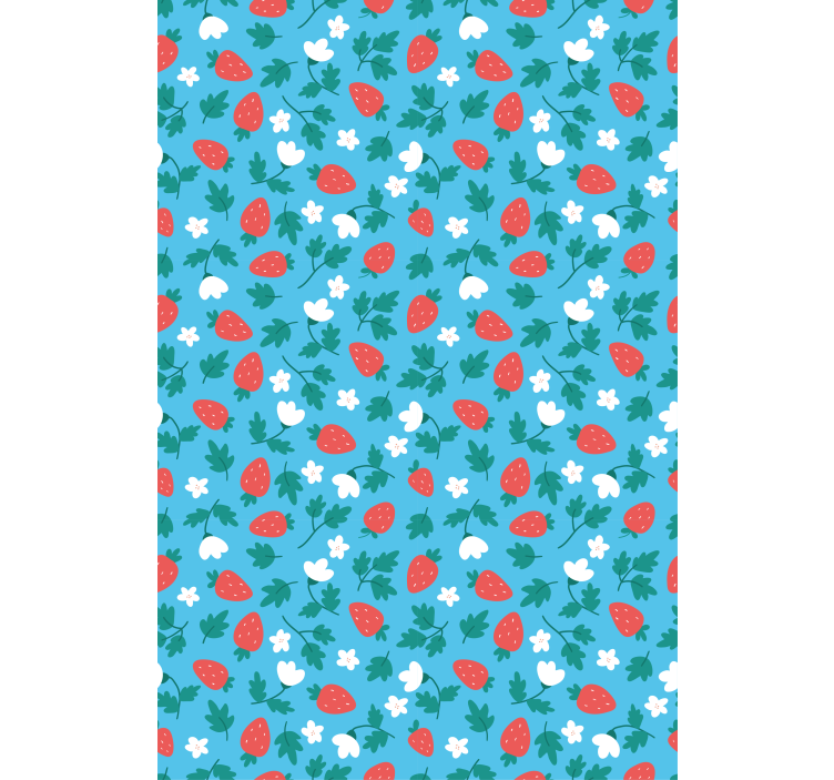 Fresh strawberry pattern fruit and vegetable roller blind - TenStickers