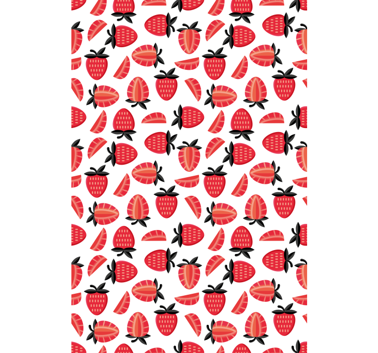 Strawberry Slice Pattern fruit and vegetable roller blind - TenStickers