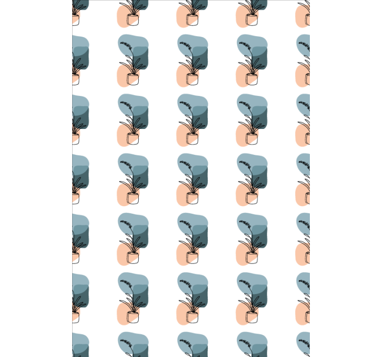 Minimalist orchids design flower roller blind - TenStickers