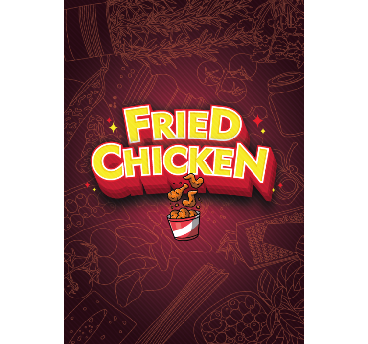 Graffiti taco fried chicken animal blind - TenStickers