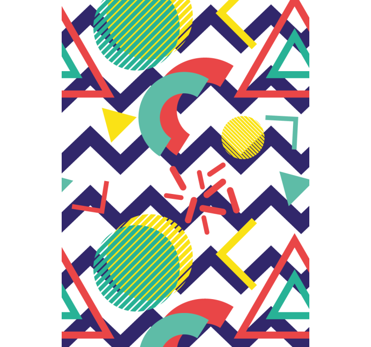 Abstract fun figures modern roller blind - TenStickers