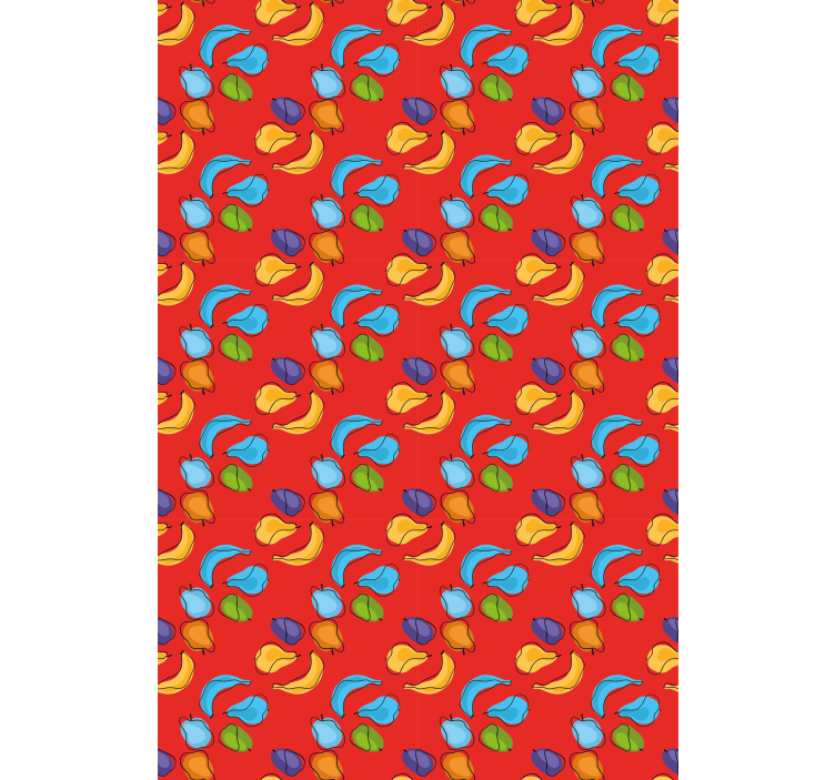Lively fruits composition fruit and vegetable roller blind - TenStickers