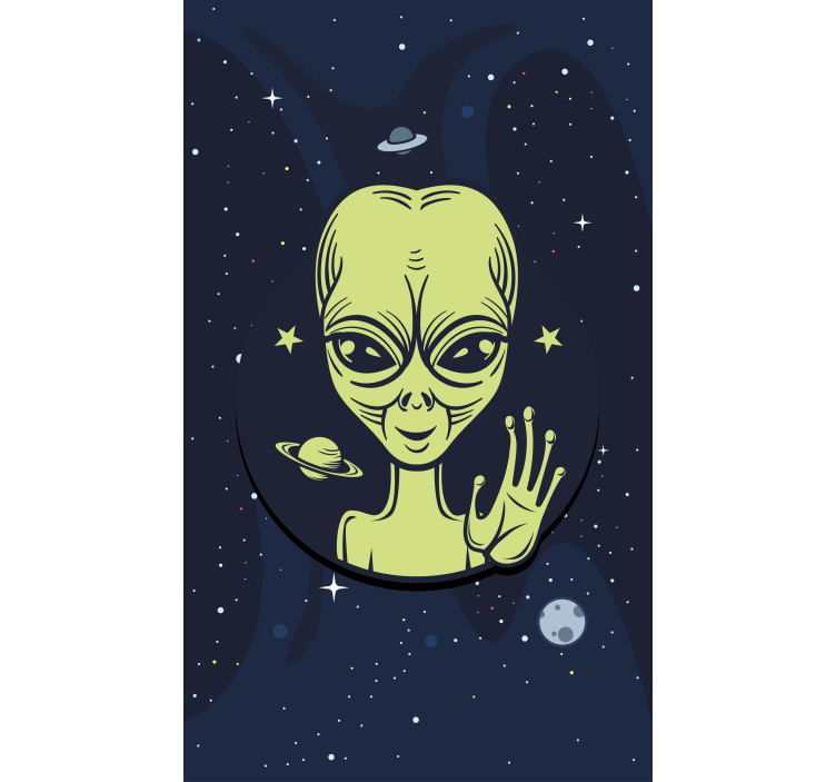 Alien in Space geek roller blind - TenStickers
