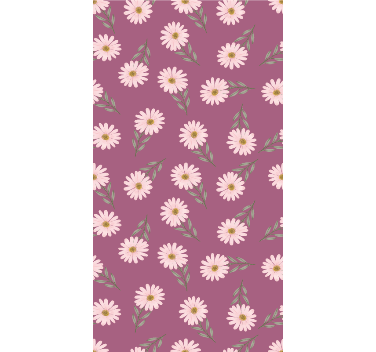 Daisy Floral Theme flowers and plants roller blind - TenStickers
