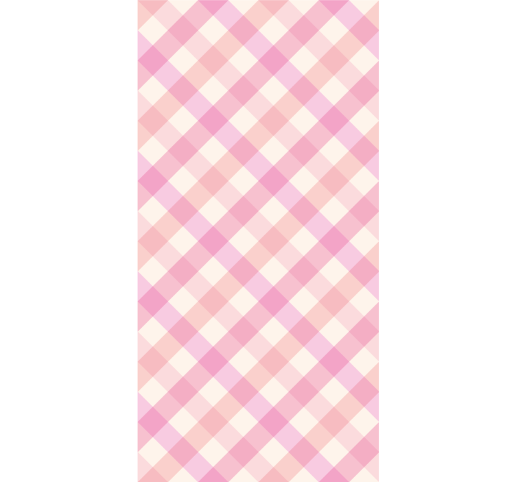 Pink checkered pattern texture and pattern roller blind - TenStickers