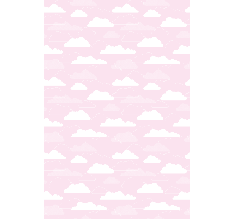 Pink background with cartoon style Cloud blind - TenStickers