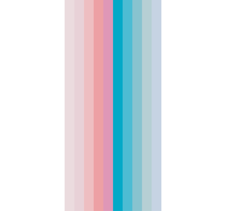 STRIPED PINK AND BLUE coloured roller blind - TenStickers