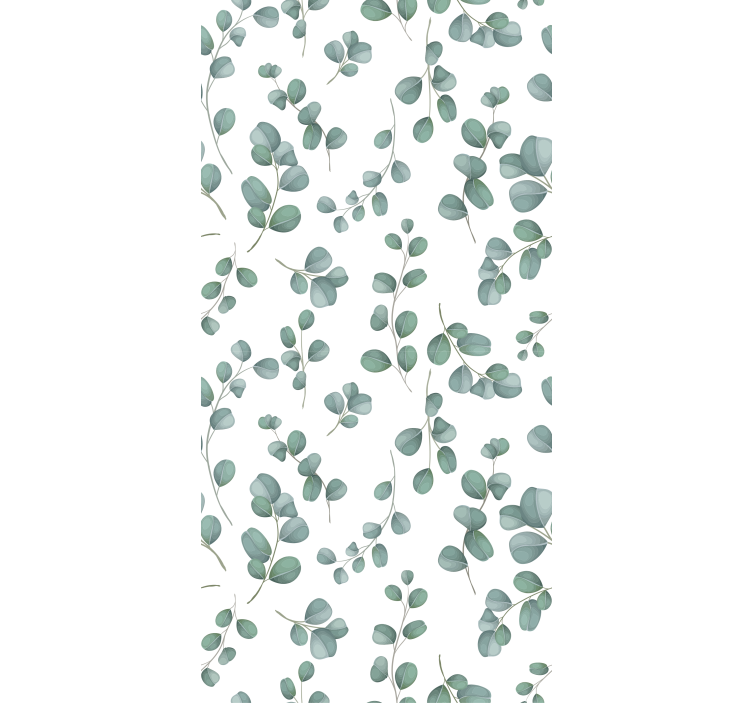 Eucalyptus Leaf Motif living room roller blind - TenStickers