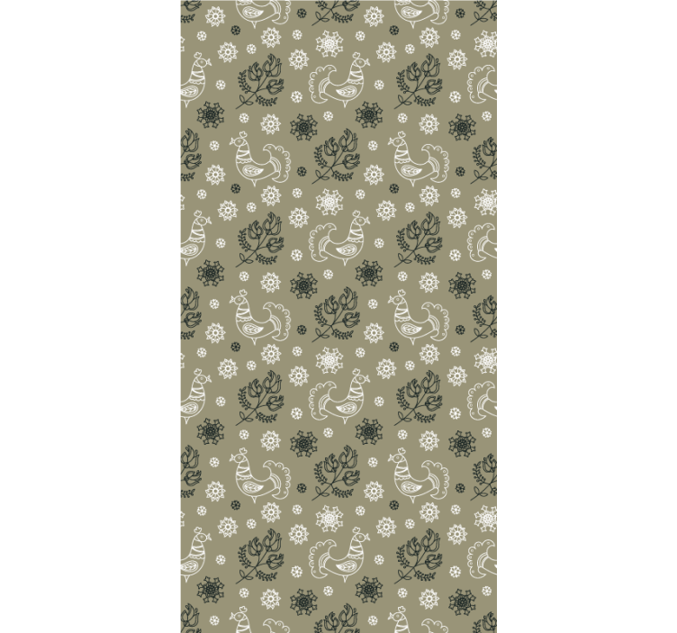 Charming Bird Patterns animal roller blind - TenStickers