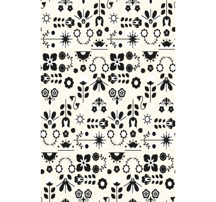 Charming Floral Patterns flower roller blind - TenStickers