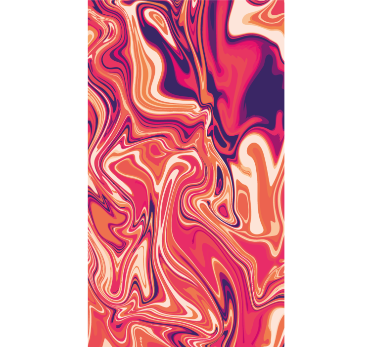 Warm colored marble effect  Blind painting - TenStickers