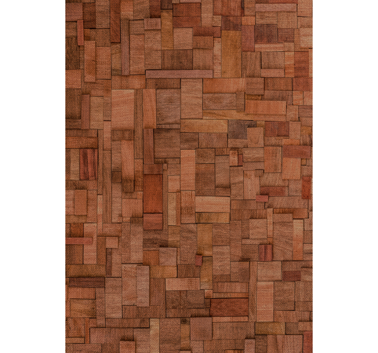 Rustic wood bricks Texture and pattern blind - TenStickers