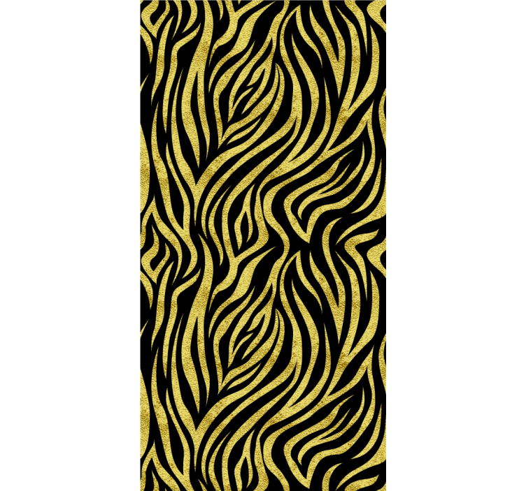 Golden zebra pattern Various animal blind - TenStickers