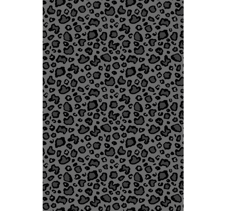 Dark gray black leopard pattern animal blind - TenStickers
