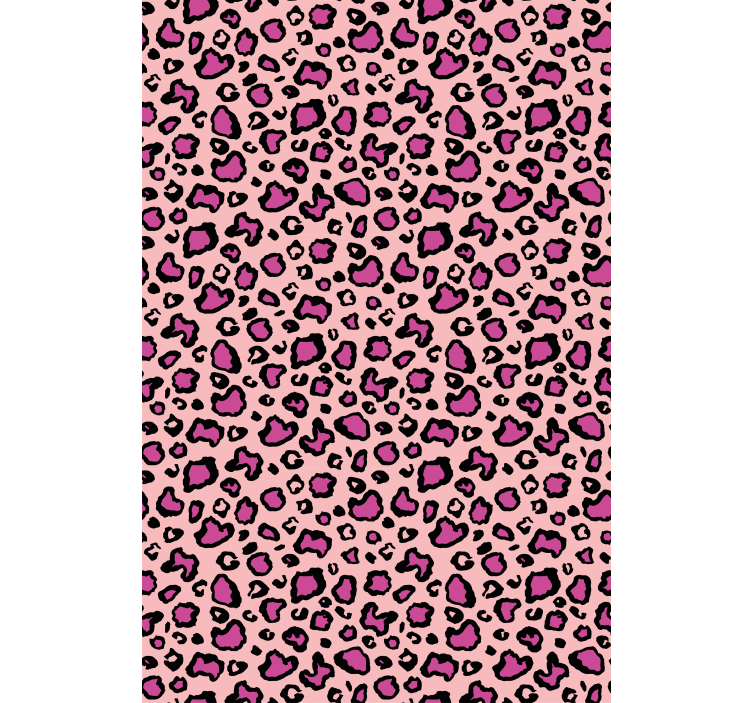 Pink Leopard Print animal roller blind - TenStickers