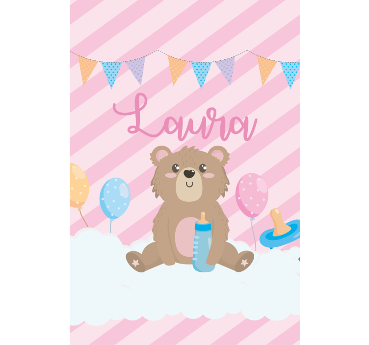 Teddy Bear Celebration customise roller blind - TenStickers
