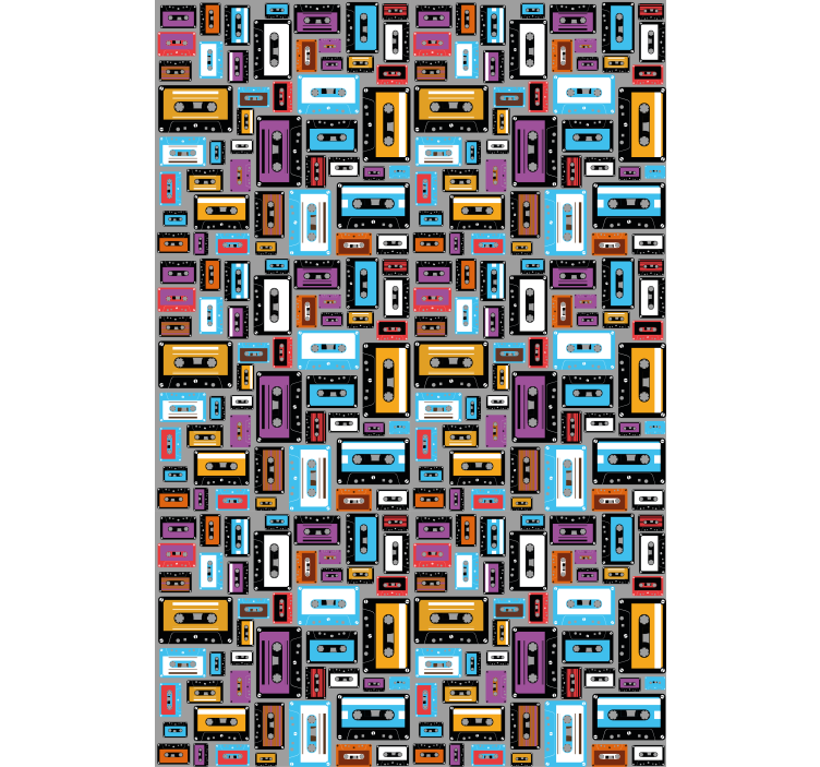 Retro 80s cassette tape Living room blind - TenStickers