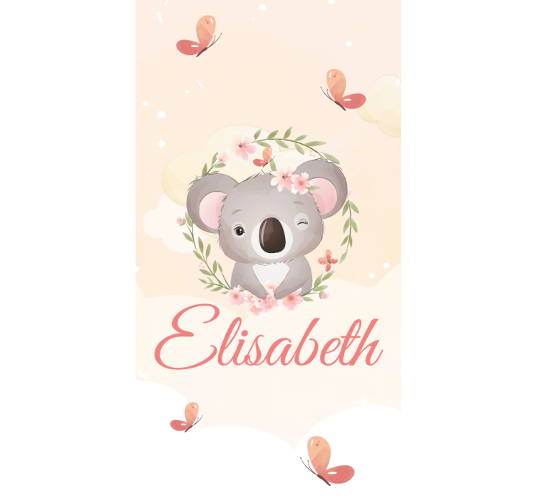 Children room roller blind baby koala personalized - TenStickers