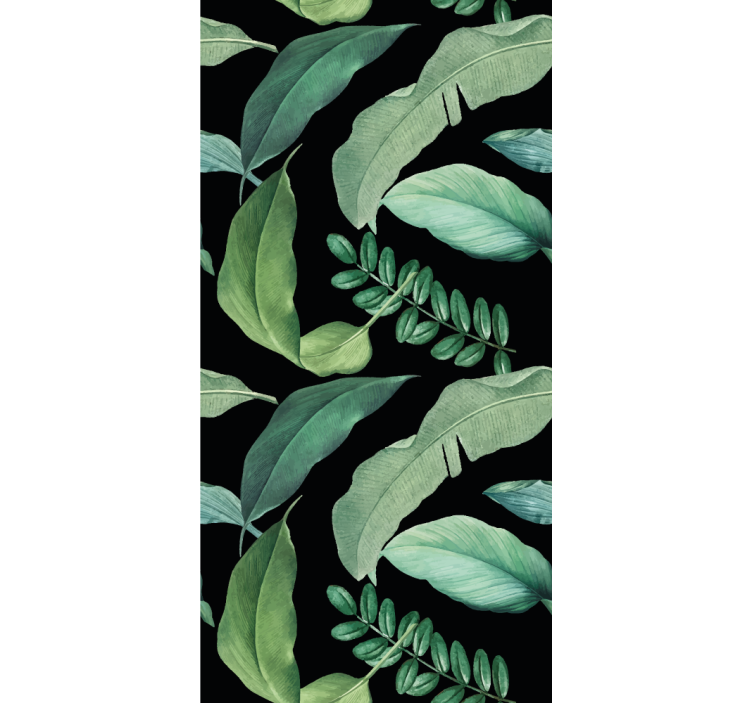 Lush Greenery Design flowers and plants roller blind - TenStickers