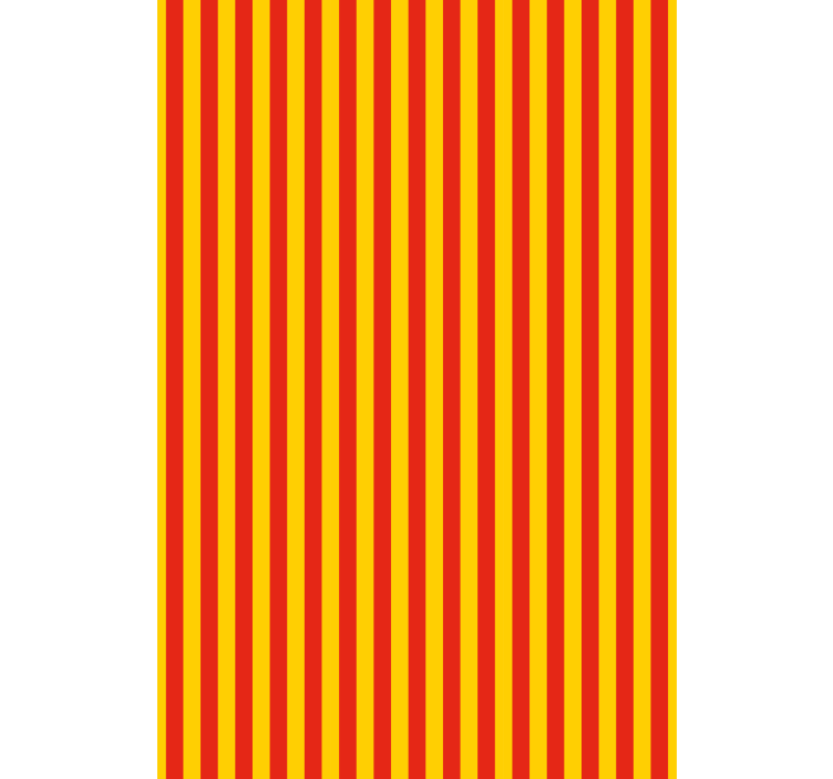 Yellow and red stripes modern roller blind - TenStickers