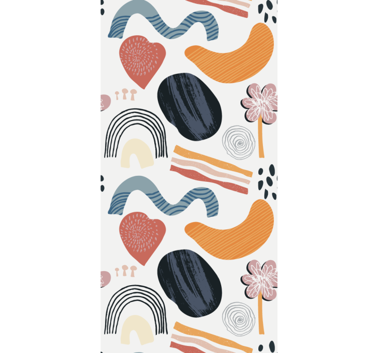 Geometric abstraction with color Blind painting - TenStickers