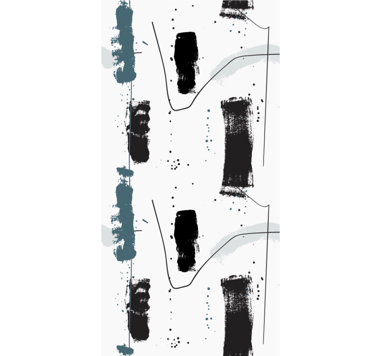 Abstract Brushstrokes Design modern roller blind - TenStickers