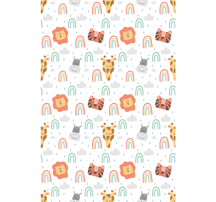 Cute pastel animals and rainbows blind - TenStickers