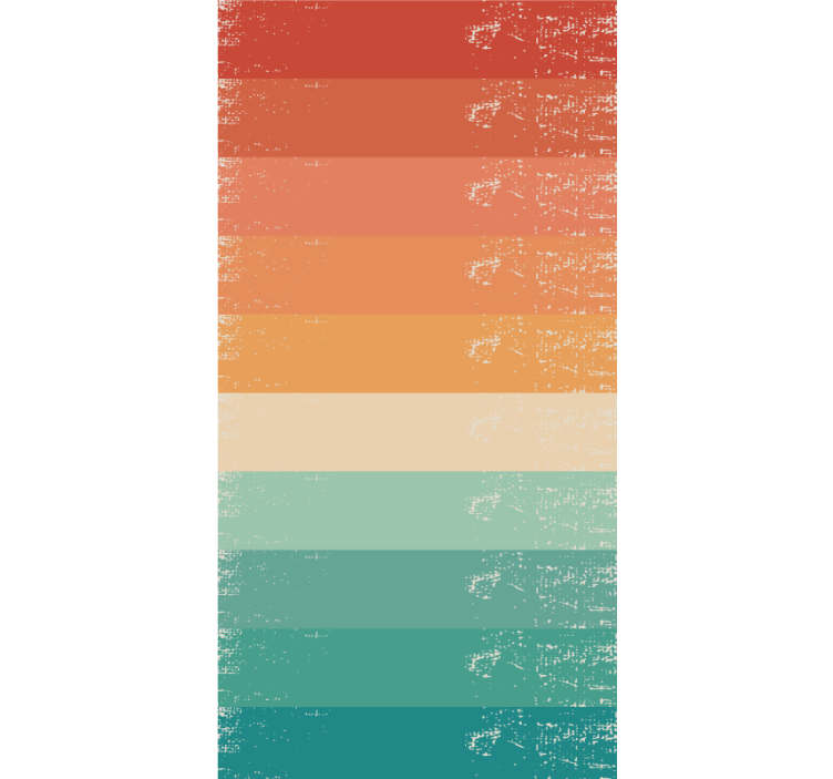 Retro striped rainbow Vintage roller blind - TenStickers
