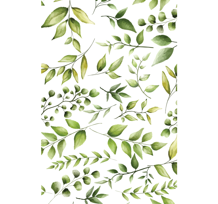 Watercolor Eucalyptus leaves plant blind - TenStickers