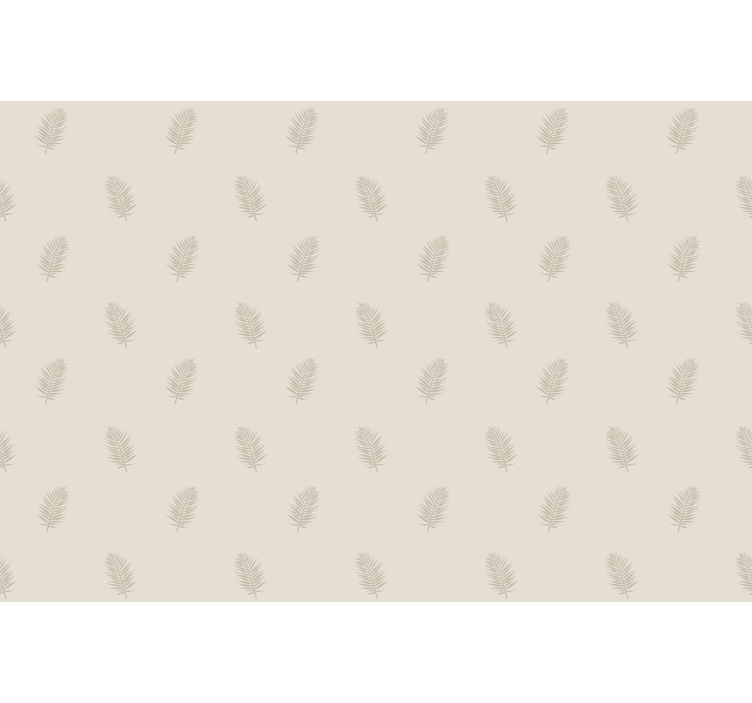 Beige leaf pattern flowers and plants roller blind - TenStickers