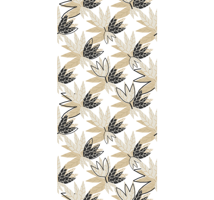 Stylish Leaf Motif flowers and plants roller blind - TenStickers